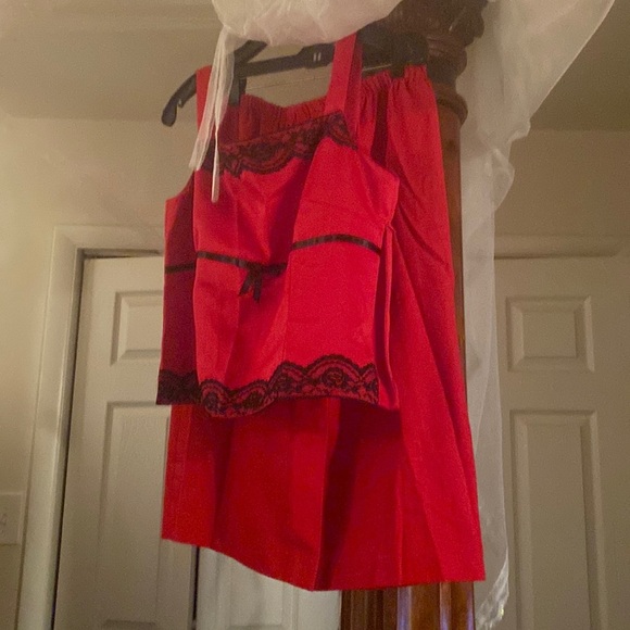 Red blue 3 PCs skirt jacket blouse gorgeously - Picture 1 of 8